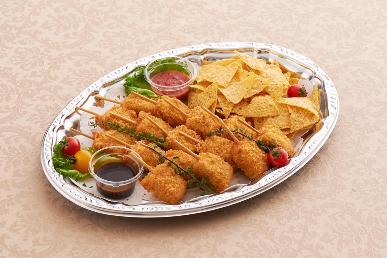 フィッシュ串カツ＆トルティーヤチップス