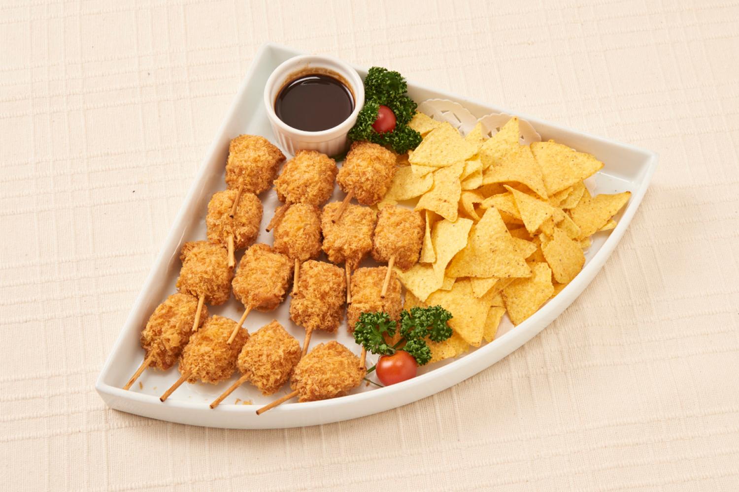 フィッシュ串カツ＆トルティーヤチップス