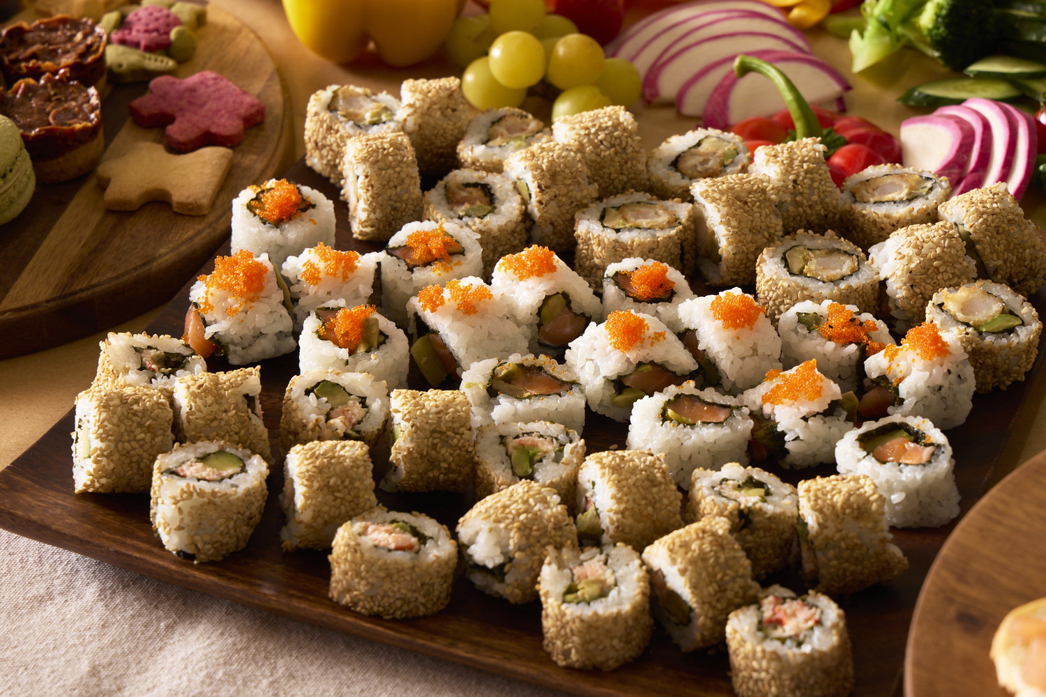 カリフォルニアロール（サーモン・カニ・エビフライ）