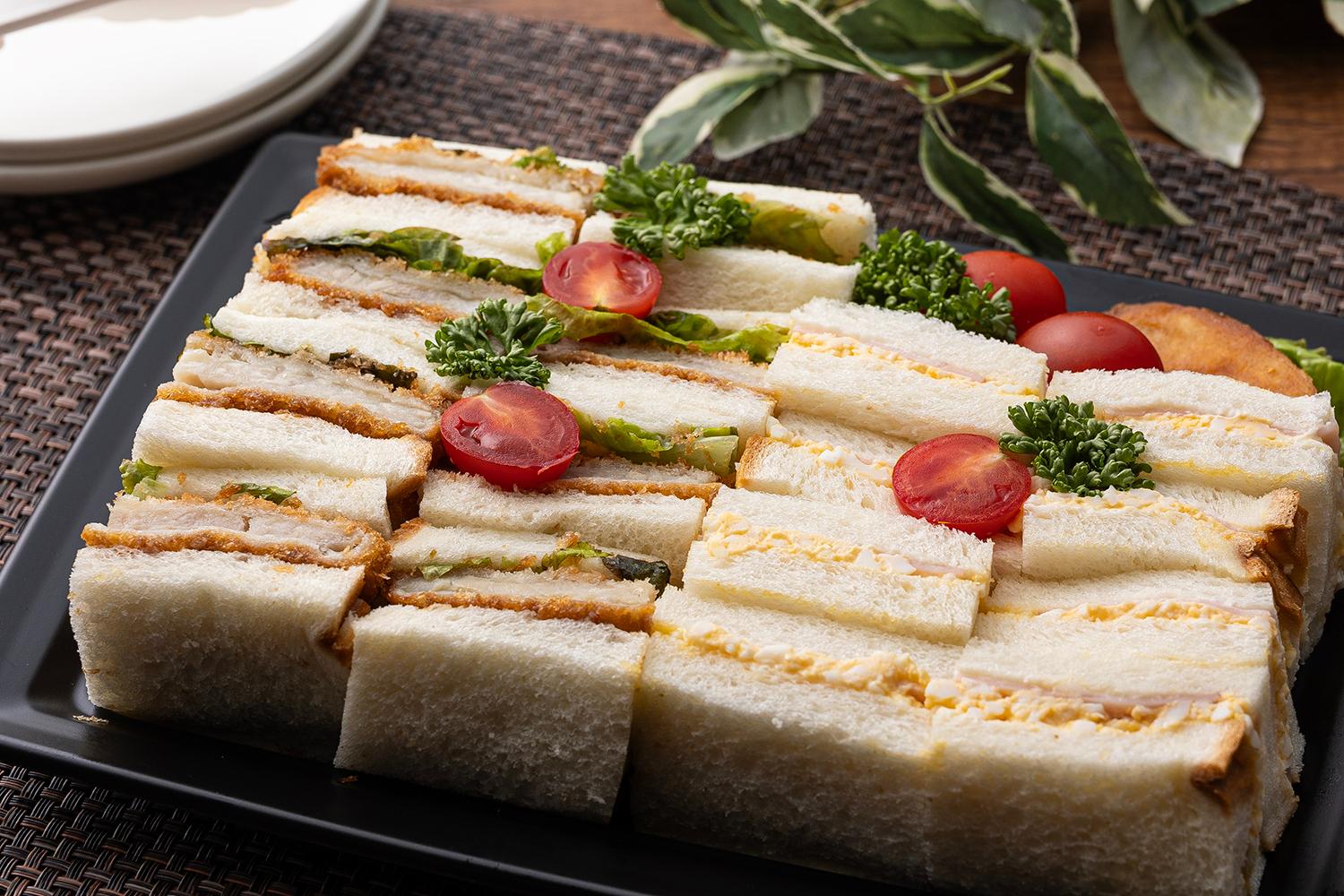 カツサンド&ハム玉子サンドプレート