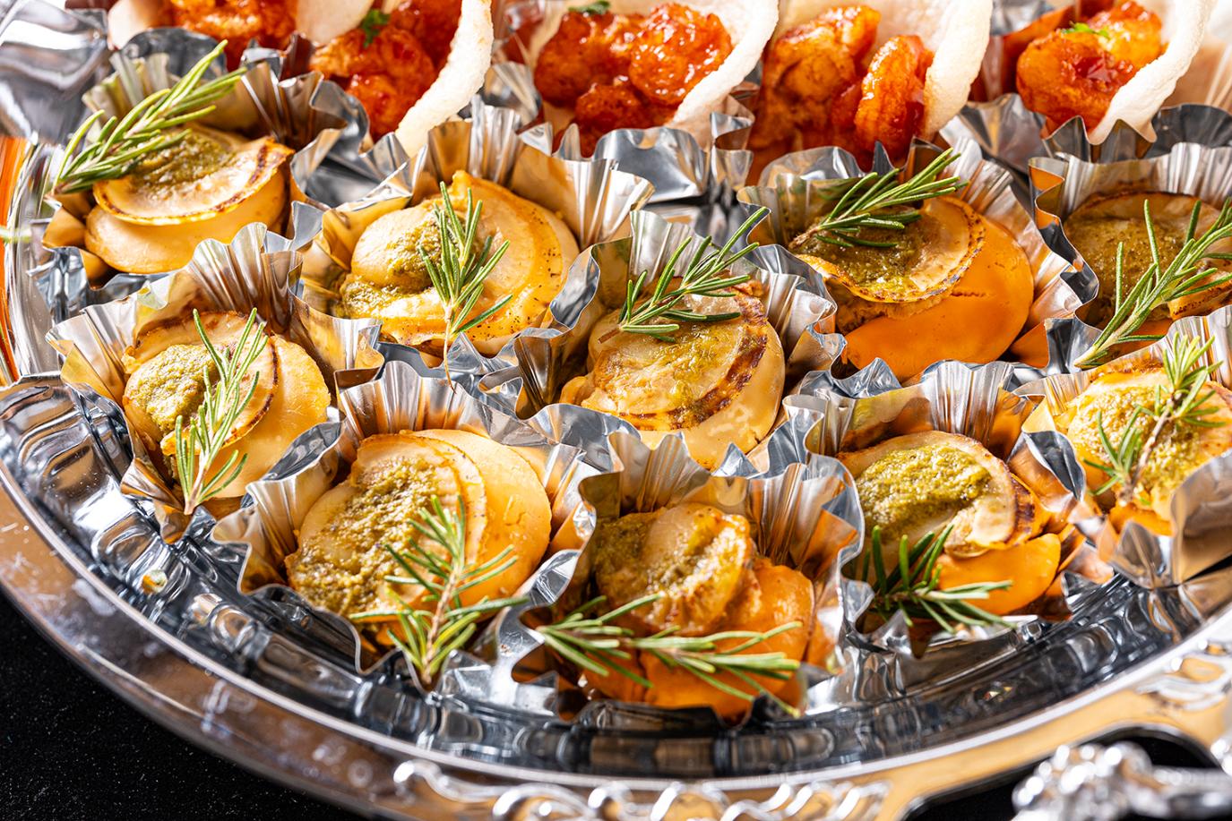 豪華食材を使用したパーティー料理