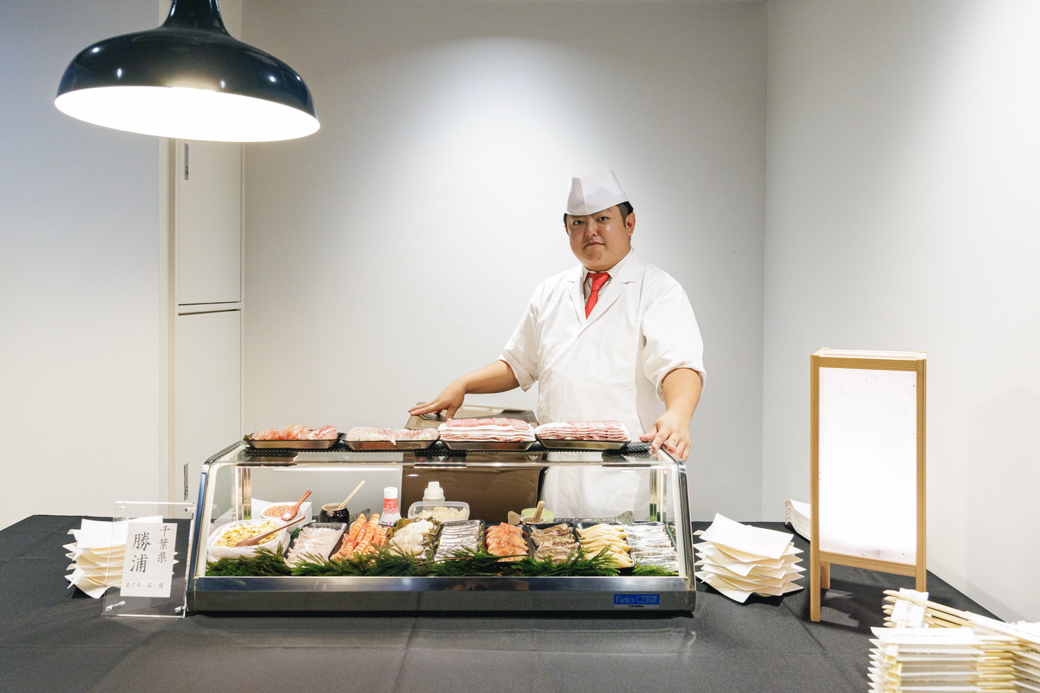 店舗と同品質の寿司をそのまま現場で